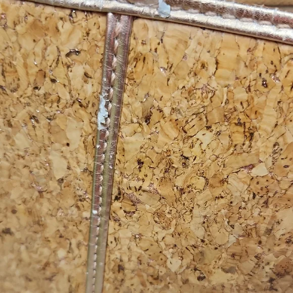 Lilly Pulitzer Tan and Cork Tote Bag with Rose Gold Lining - Picture 8 of 14